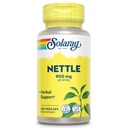 SOLARAY Nettle 900 mg - Dodatek k organickému kopřivkovému listu - Ledviny, moč a podpora prostaty - Tradiční použití pro alergickou reakci a respirační wellness - Vegan - 50 Služeb, 100 VegCaps