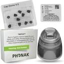 Phonak Cap 4.0 Dome XSmall (0,18 palce = 4.5mm) -Genuine OEM Švýcarsko Nahrazení Sonova, Domy pomoci sluchu pro velmi úzký sluch - 1 Pack / 10 Domes Celkem
