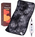 Medvěd XXL Elektrický vyhřívaný Pad 17 "x33" Double-Sided Faux Fur Topný Pad, 6 Teplo úrovně, 2-Hodinové Auto- Off, Moist & Dry Teplo terapie pro bolest zad, Machine Wassible, ETL Certified - Gift Box