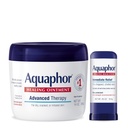 Aquafor Advanced Therapy Healing Ointment Skin Protectant (14 Oz) + Hojení balzámu Stick s Avocado Oil a Shea Butter (0, 65 Oz)