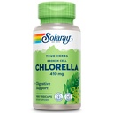 SOLARAY Broken Cell Chlorella 410 mg CON124; Nutrient- Rich Superfood w / Přirozeně Occurring Protein, Vitamíny, Minerály, Chlorofyl CU124; Non- GMO CUC124; 100 VegCaps