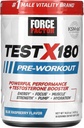 FORCE FACTOR Test X180 Předcvičení Powder & Energy Appendix, Focus & Endurance, Build Muscle & Strength, Oxid dusnatý dodatek s Ashwagandaha & L-Citrulline, Blue Raspberry, 30 Servings