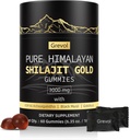 Himalayan Shilajit Gummies: Gold Grade Shilajit Riched with Ashwagandha Fulvic Acid & 85 + Trace Minerals - No Add Sugar - Individuálně zabalený - pro muže a ženy - 60 Gummy