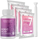 Seroflora Kyselina boritá Vaginální Suppositors 600 mg + Suppository Bundle - Vaginální zdravotní pH Balance pro ženy - Pomáhá kontrolovat vaginální zápach (28ct)
