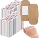 Sinmoe 600 Pcs Velké obvazy Bulk Big flexibilní adhesive Wound Care Fabric Obvazy pro péči a ochranu ran, 2 x 4 Inch