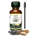 Eylash Růst Bylinné organické keratin & Castor Oil Čisté Oční obočí Faktor