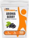 BulkSupplements.com Aronia Extract Powder - Aronia Berry Extract, Chokeberry Supplement - Gluten Free, 1g per Serving, 1kg (2,2 lbs) (balení po 1)