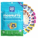 NATPAT Buzz Patch Nálepky pro děti - Rostlinné přísady, Non- Toxické - Původní všechny přírodní Citronella Essential Oil Insect Patch, DEET Free, pro Toddlers, Děti (60 Pack)