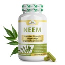 Organic Veda Neem Kapsle, 1000mg - Organic Bylinný dodatek Vyrobeno s Ayurvedic Indie Neem Leaf Powder - Podporuje Radiant Skin, imunitní, Detox, Zdravá zánětlivá odpověď - 120 Veggie Kapsle