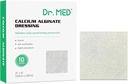 Dr. Med vápník Alginate zranění Dressing 4 "x4", 10 Individuální balení High Absorpční Dressing Gauze, Non-Stick Pads, Měkké a pohodlné Patch pro péči o zranění, Rychlejší léčení