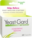 YeastGard Advanced Homeopatické Remedy Kapsle - 60 Počet Lahvička