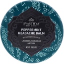 Svasthya Tělo & Mint Peppermint bolest hlavy Balm by Svasthya - Instant & Lasting Sinus, Migréna & Stress bolest hlavy Relief, Has Peppermint, Lavender, Marjoram, Myrrh - 100% přírodní, Made in the USA, 2 oz