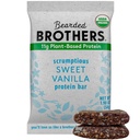 Vousy Bratři Organic Protein Bary, Vanilla (10 Pack) - 11g rostlinného proteinu gluten zdarma Vegan, Non-GMO zdravé svačiny pro dospělé dobrý zdroj Vlákna