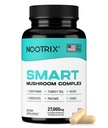 Nootrix Inteligentní houby Komplexní dodatek 124; Podporuje paměti, duševní soustředění, kognitivní zdraví a energie 124; 27,000mg organické houby 124; Lví hříva, Reishi, Cordyceps, Chaga & Turecko Tail 124; 120 Kapsle