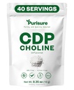 Nákupní CDP Cholin Powder, 10g, CDP Choline doplňky, které podporují pozornost, zaměření a energie, Citicoline Powder pro kognitivní funkce, zvyšuje motivaci a produktivitu, 40 Služeb