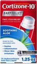 Kortizone- 10 Maximální síla Soothing Aloe Itch Relief No Mess Applicator, 1% Hydrokortison, Fast- acting, Anti- Itch Liquid for Bug Bites, Rash, Eczema, Psoriasis, Poison Ivy, Oak & Sumac, 1.25 fl oz