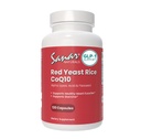 Sanar Naturals Red Yeast Rice, CoQ10 dodatek - Podporuje zdravé srdce funkce, energie, a Stamina - Non- GMO, gluten zdarma, Vegan, 120 Kapsle