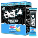 GHOST Hydratační balíčky, Sonic Ocean Water, 24 Sticks, Electrolyte Powder - Nápoj Mix s hořčík, draslík, vápník, vitamín C - Vegan, bez soli, cukr a gluten