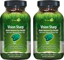 Irwin Naturals Vision Sharp Multi- Nutrient Eye Health - 42 Liquid Soft- Gels, balení po 2 - s Lutein, Bilberry & Omega-3s - 42 Celkem Služeb