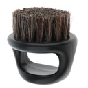 Salon Barber Dřevo Bristles Vlasové vousy Čistící kartáč na nehty Pánské Mustache Shaping Comb - černá