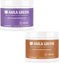 Amla Powder & Green Tea Superfood Dodatek s Elderberry & dýně Spice, Organic, Vegan, 30 Služeb
