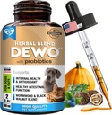 Přírodní střevní obrana pro psy a kočky - Bylinné čištění s Wormwood, Black Walnut & Probiotic - Promotes Zdravé Gut & Flora Balance - Pokročilé silniční spektrum Formule - Vyrobeno v USA