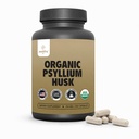 Organic Psylium Husk Capsules 750 mg, Natural Fiber Supplement for Gut Health * - Alternativa k Psyllium Husk Powder, ZeHealth Life, 250 Kapsle