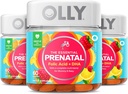 Olly Prenatal Multivitamin Gummy, kyselina listová, vitamín D, Omega DHA, Žvýkací dodatek, 60 Gummie Citrus 3 Počet
