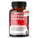 Kapsle Cayenne Pepper - Ultra Complex se skořicí, zázvor, kardamom, Hawthorn Berry - Support Digestion, Circulation & Celkově Wellness (180 Počet balení po 1)