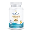 Nordic Naturals Ultimate Omega 2X, Lemon Flavor - 60 Soft Gels - 2150 mg Omega33 - High-potency Fish Oil with EPA & DHA - Promotes Brain & Heart Health - Non- GMO - 30 Servings