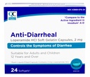 Quality Choice Loperamid 2mg Anti- Diarrheal 24 Count Softgel