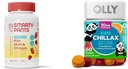 SmartyPants Kids Multivitamin Gummies, Sugar Free: Omega 3 (ALA) & OLLY Kids Chillax, Magnesium Gummies Plus L- Theanine, Lemon Balm, Calm Chews for Kids 4 +, Sherbet Flavor - 50 Count (balení po 1)