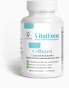 Kolagen Vlasy, kůže a hřebíky Dodatek pro ženy - Typ I, II, III, V, X, Kolagenové kapsle Vylepšené s Biotin, Keratin & Hyaluronic Acid - Komplexní pokožka, Vlasy & Podpora nehtů