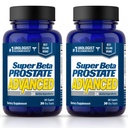 SUPER BETA PROSTÁT Advanced - Podpora spánku, podpora bělidlo vyprazdňování. Prostate Support Dodatek pro mužské zdraví s Beta Sitosterol, ne Saw Palmetto. (120 kapslí, 2- balení)