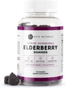 Kate Naturals Elderberry Gummies s vitamínem C a zinkem pro dospělé a děti. Chutné Sambucus Elderberry Gummies pro imunitní podporu (90 Gummies, 45 Day Supply)