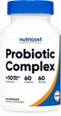 Nutricost Probiotický komplex (10 miliard CFU) 60 Kapsle - Acidophilus Plus 9 Ostatní Probiotika, Non- GMO, Gluten Volný dodatek