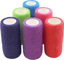 Vždy připraven první pomoc vlastní adhezivní soudržné obvazy 4 "x 5 Yards - 18 Počet, Rainbow Barvy