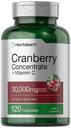Horbäach Cranberry koncentrát Extract Pills + Vitamin C CZ124; 30,000mg CZ124; 120 Kapsle 124; Triple Strength Ultimate Potency Formule 124; Non- GMO a gluten zdarma