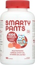 SmartyPants Kids Multivitamine Gummies: Omega 3 Fish Oil (EPA / DHA), Vitamin D3, C, Vitamin B12, B6, Vitamin A, K & Zink pro imunitní podporu, Grape, Cherry & Berry Flavors, 90 Počet (22 Day Supply)