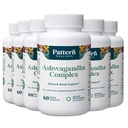 Vzor Wellness Ashwagandha Komplex pro muže a ženy - KSM-66 & Black Pepper Extract - Celé tělo a srdce Zdraví - Podporuje Stress & Mood - Non- GMO - 360 Vegan Kapsle