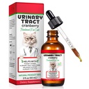 Močový trakt pro kočky, Přírodní Kočka Močová Trakt Léčba Infekce Kapky Podporuje močový měchýř, Ledviny Kámen, Cat UTI, Cranberry Ledviny Ledviny Supplement Supplement, Kuřecí Flavor - 60ml / 2.02oz