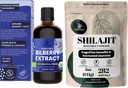 Jungle Powders Organic Wild Bilberry Extract for Eyes Bilberry Supplement for Eyes, Shilajit Powder for Men 10: 1 Extract Imunitary Supplement Support Energy