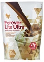 Navždy žijící - Lite Ultra Chocolate Protein Shake Mix s aminoteinem, Low Carb Drink for Lean Muscle Mass, 13.2 oz