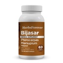 HerbsForever Bijasar (Indian Kino Tree, Malabar Kino) -Extra Strength (10: 1) Extract, Equiv.to 4800mg Bark Powder Per Serving- Játra Support & Detox Blood Sugar & Purity Factory 124; 10% Tannins phase 124; 60 Veg Kapsle 124; 800mg