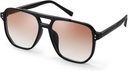 FEISEDY Retro Square Aviator Sluneční brýle Ženy Men 70s Vintage Trendy Plastové rám Sun brýle B2835