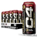 Cellucor C4 Ultimate x WWE CLANE124; Pre Workout Sugar Free Energy Drink 124; Tri-Stim Zkušenosti s 300mg Caffeine + TeaCrine + Dynamine CLANE124; Berry Powerboat CLANE124; 16oz (balení po 12)