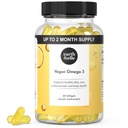 Země & Elle Algae Omega 3 dodatek - Vegan Omega 3 - Omega 3 Vegan dodatek w / Řasy olej & Vegan DHA - Pomáhá podporovat srdce a zdraví mozku 1000 mg per serving - No Fishy Aftertact 60 Softgels