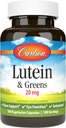 Carlson - Lutein & Green, 20 mg, Vision Support & Eye Function, Antioxidant, 180 Vegetariánské kapsle