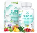 Zelený čaj Extrakt s Grapeseed, Mléko Thistle - Antioxidant & Imunitní dodatek, Výkonný Bylinný extrakt Směs - Podpora péče o pleť, Gluten Free, Non- GMO - 90 Vegan Kapsle