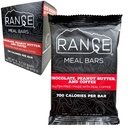 Range Meal Bar - High Calorie Meal Náhradní Bary - Gluten Free Bary - Backpacking Meals - 6 Pack (Čokoláda, arašídové máslo a káva)